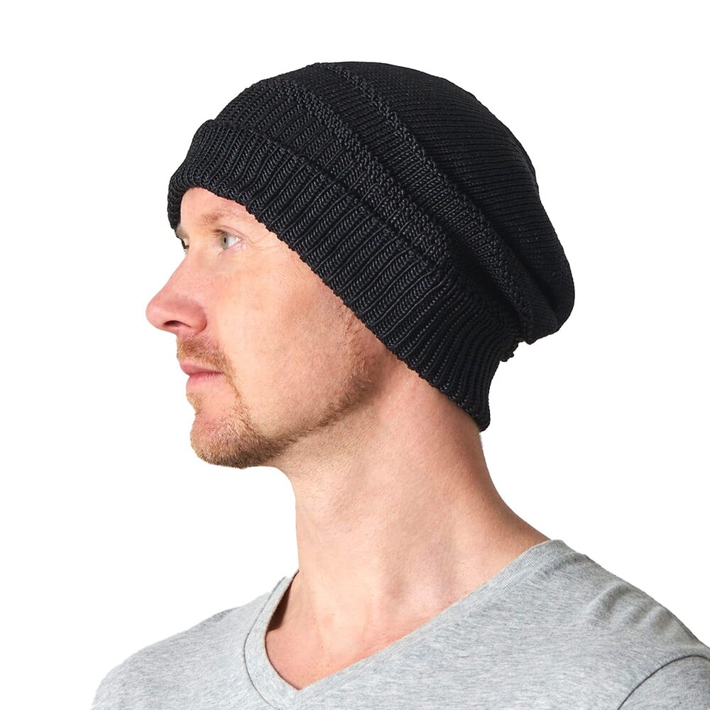 2770 Silk Slouchy Beanie - Slouch Hat for Summer Chemo Cap 100% Silk Knit